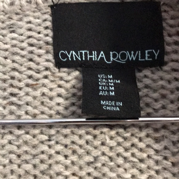 Cynthia Rowley Women Grey Cardigan - Picture 6 of 11